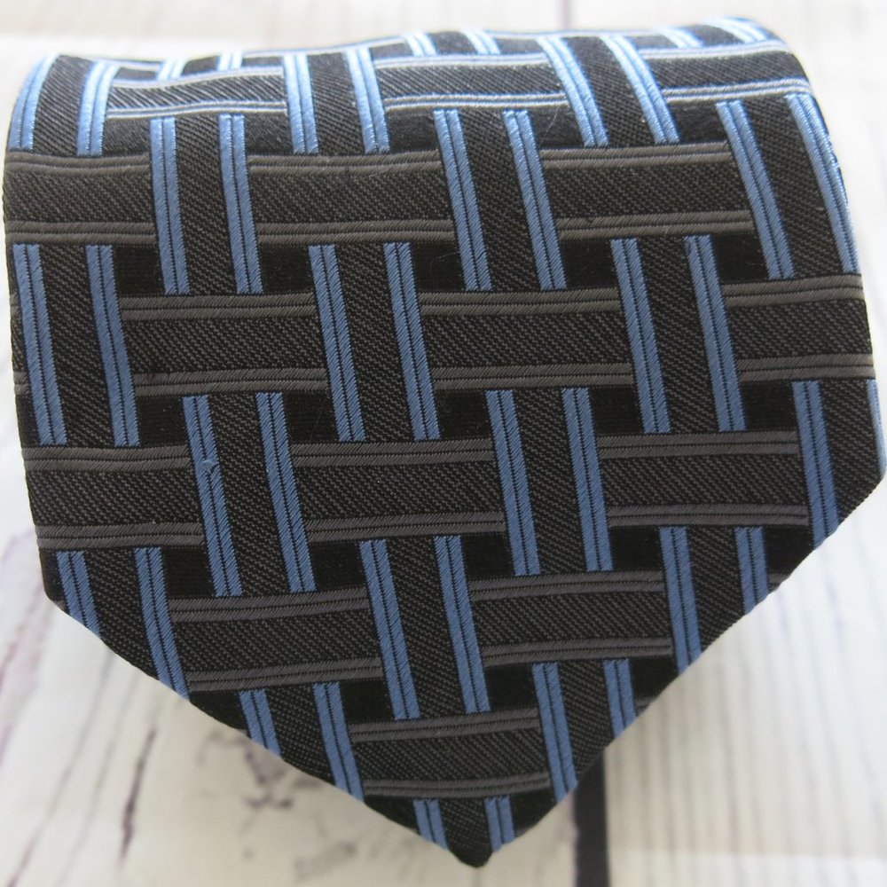 Kolte Italy Multi Color Woven Fabric 100% Silk Neck Tie